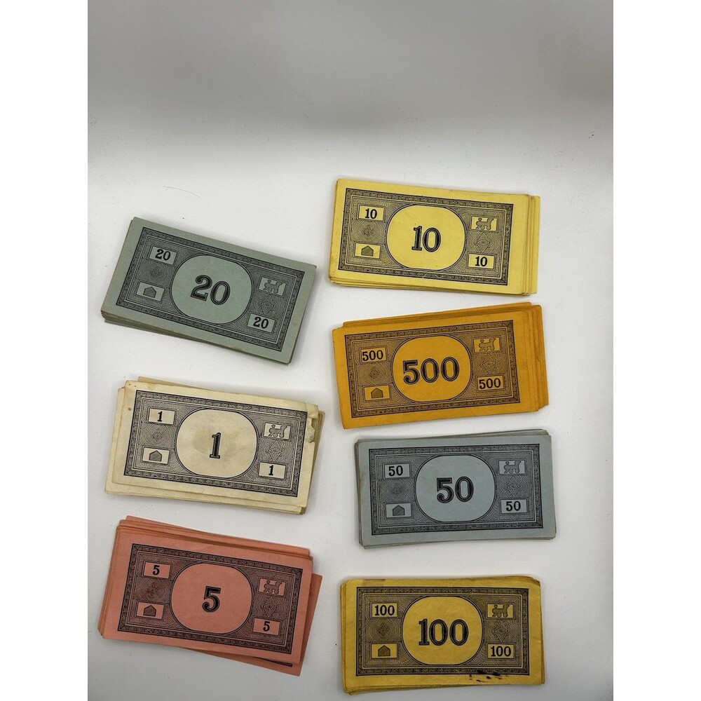 Vintage Monopoly Money & Property Cards Lot Parker Brothers Game Ephemera 1935